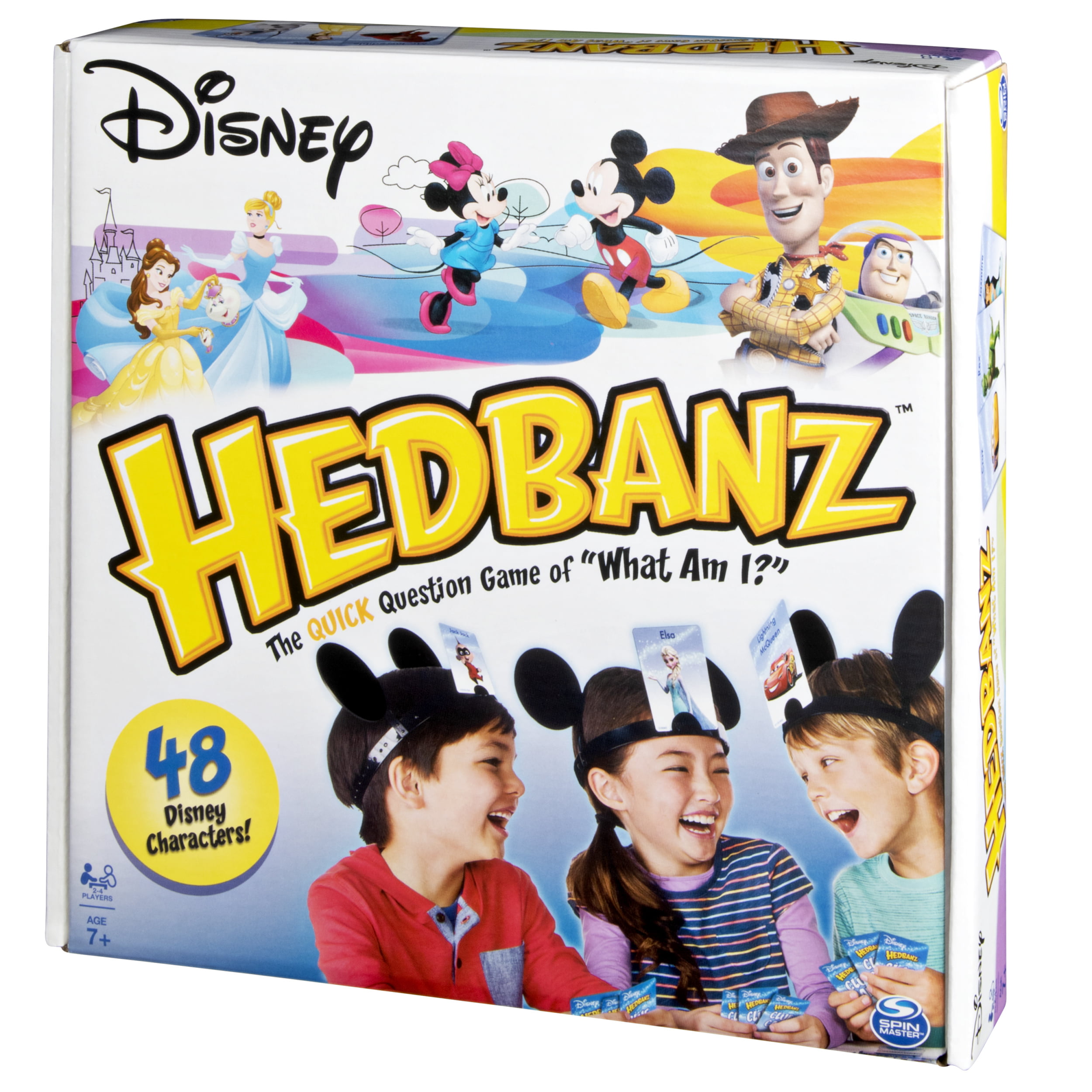 Disney headbanz Headrush Game 7 ans + 2-4 joueurs 48 caractères NEUF 