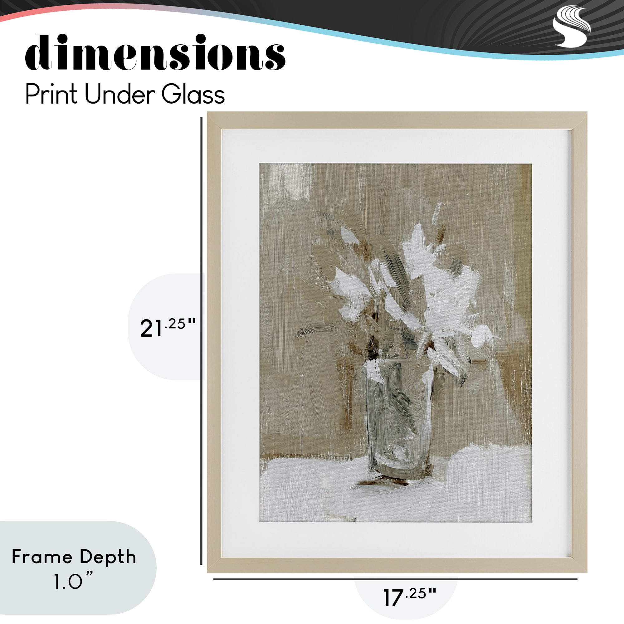 Stupell Industries Pure Forms Still Life Birch Framed Print Under Glass, design by Svetlana Aleynikova
