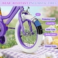 thumbnail image 6 of XJD Girls Bike for Toddlers 3-9 Years Old Kids, 14 inch Kids Bike with Training Wheels, Streamers, Basket and Doll Seat, Children Bicycles with Handbrake, 6 of 16