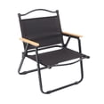 thumbnail image 1 of Silla plegable Zulema con respaldo muebles de exterior Reposapiés portátil, 1 of 8