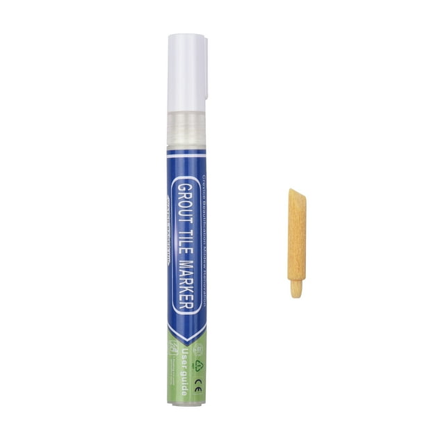 Grout Pen, BIGTHUMB Grout Pen Water Based Tile Grout Paint Pen Renew Repair Marker Tile Gap Line Coating with Replacement Tip Waterproof for Bathroom Kitchen Parlor Balcony Floor Restore