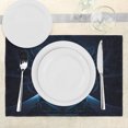 thumbnail image 3 of Ambesonne Modern Place Mats Set of 4, Abstract Spooky Effect, Standard Size, Blue, 3 of 6