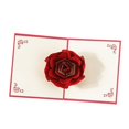 thumbnail image 1 of Tarjeta de felicitación del día de San Valentín Tarjetas románticas hechas a mano con rosas rojas para aniversario, boda, felicitaciones, cumpleaños o cualquier ocasión, 1 pieza, 1 of 5