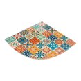 thumbnail image 1 of Alfombrilla de ducha de esquina perfecl de PVC 60 cm x 60 cm Naranja, 1 of 8