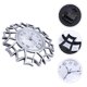 thumbnail image 3 of Reloj de esfera vintage Reloj silencioso hueco europeo 3D Reloj de pared decorativo grande para sala de estar Dormitorio Cocina (Plata), 3 of 5