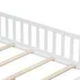 thumbnail image 5 of Noble House Tonya Full Montessori Floor Bed, Storage Headboard Bookcase & Chalkboard, Versatile Platform Beds, White, 5 of 16