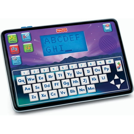 Fisher-Price Smart Tablet Preschool Electronic Learning Toy with Lights Games & Bilingual Content