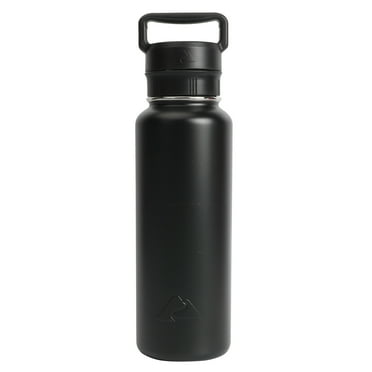Ozark Trail 40 oz Vacuum Insulated Stainless Steel Water Bottle, Black