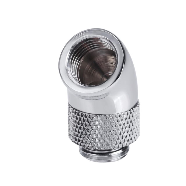 Conector G1/4 Tornillo Rosca 45 Grados Codo Rotación Latón Accesorio Plata Hugtrwg Para estrenar