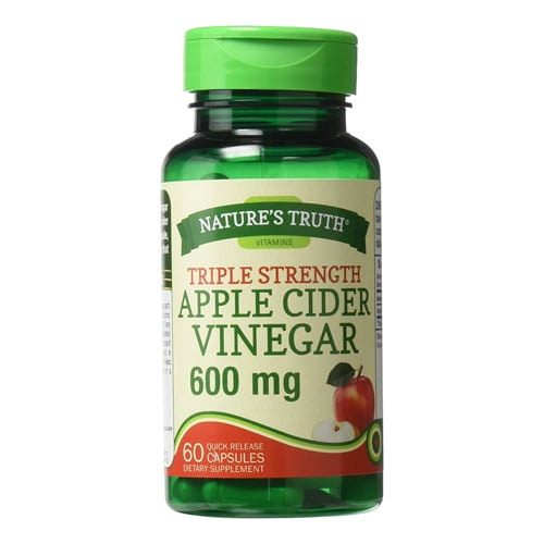 Natures Truth Triple Strength Apple Cider Vinegar Capsules, 60 Ea