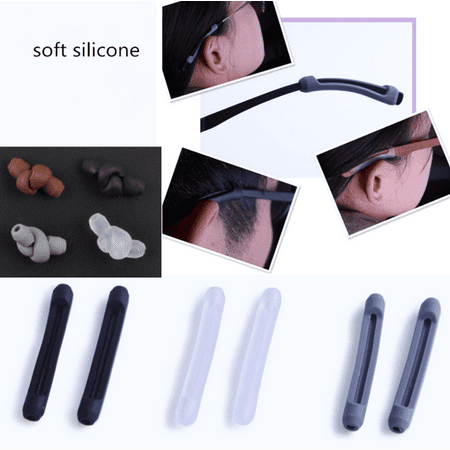 KABOER 2xSoft Silicone Tip Glasses Holder Temple Non Slip Spectacles Ear Grips Nice