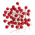 thumbnail image 3 of 100 / Paquete Artificial Holly Picks Stems, Foam Winter Christmas Berries Decoración para guirnaldas DIY y adornos de guirnaldas navideñas rojo perfecl Bayas artificiales, 3 of 8