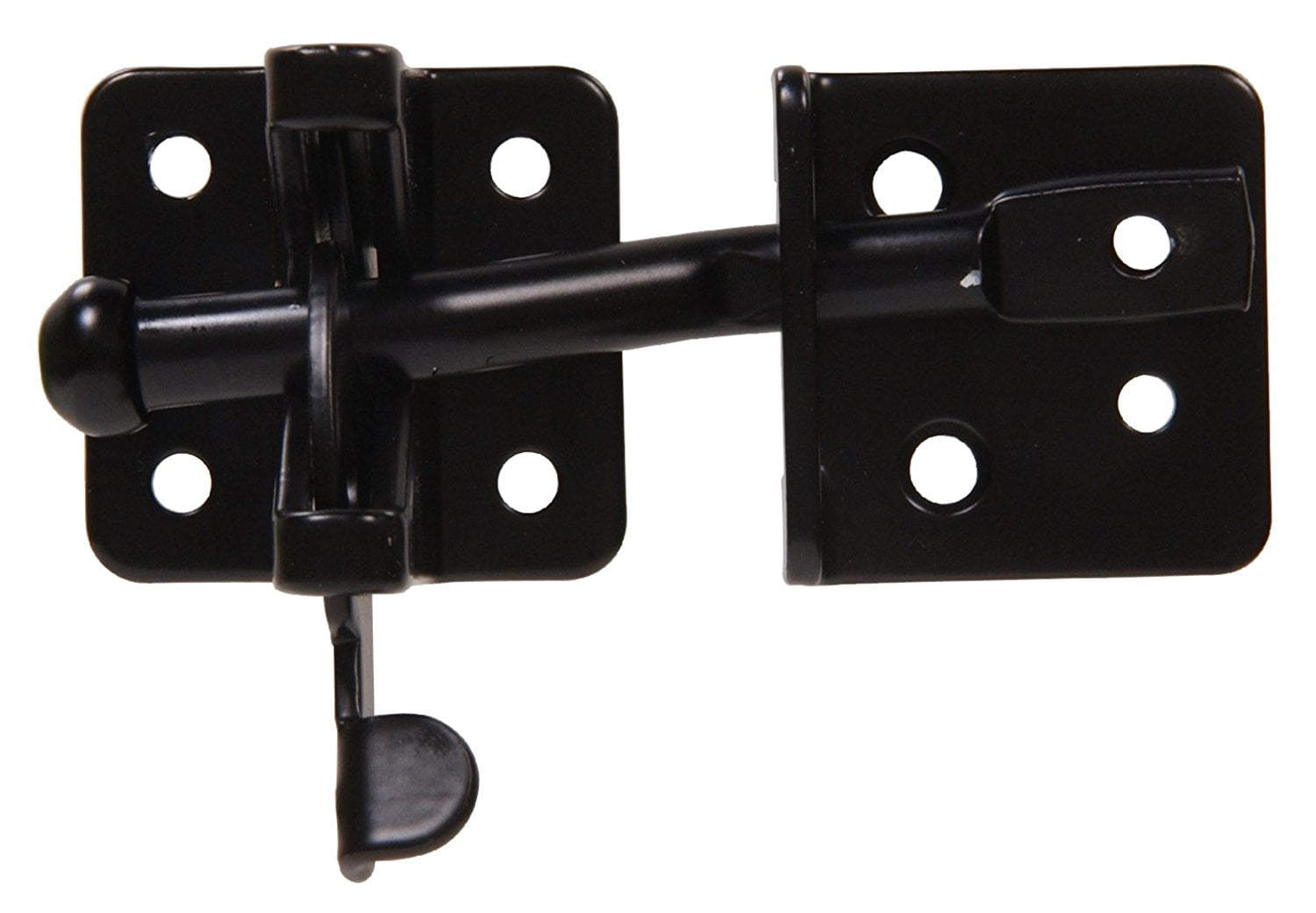 The Hillman Group 852688 SelfAdjusting Gate Latch, Black Finish