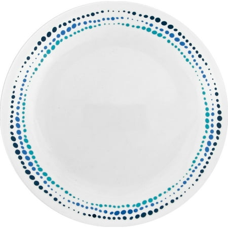 Corelle Dinnerware Set 4pc Set, Ocean Blues-Set for 4 Includes 4 x Dinner Plates 80% Recycled Glass 3 X More Durable, Half the Space & Weight of Traditional Ceramic
