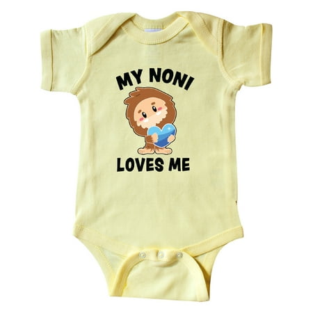 

Inktastic Cute Bigfoot My Noni Loves Me Gift Baby Boy Bodysuit