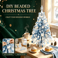 thumbnail image 4 of DIY Beaded Mini Christmas Tree Craft Kit, Bead Art Ornament, Handmade Beginner Friendly Xmas Making Supplies, Holiday Tabletop Desk Home Decoration, 4 of 9