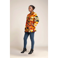 thumbnail image 4 of Bintarealwax African Women Blazer Suit Ankara Print Line Jacket Coat for Women Lady 2 Buttons Long Sleeve Blazer Office Lady Clothing WY10939, 4 of 5