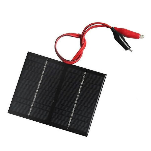 12V 1.5W Solar Panel with Clip Charging Battery System Polycrystalline Solar Panel for Small Power A