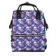 thumbnail image 1 of Disketp Skull Flower Mochila de Pañales de Gran Capacidad con Múltiples Bolsillos, Mochila de Viaje Multifuncional para Bebé, Unisex, Moderna y Resistente, 1 of 6