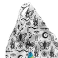 thumbnail image 5 of Magic Moon Lounger Chair Bag, Repeating Monochrome Eye Occult Bonfire Crescent Candle Sketch, High Capacity Storage with Handle Container, Lounger Size, Black White, by Ambesonne, 5 of 5