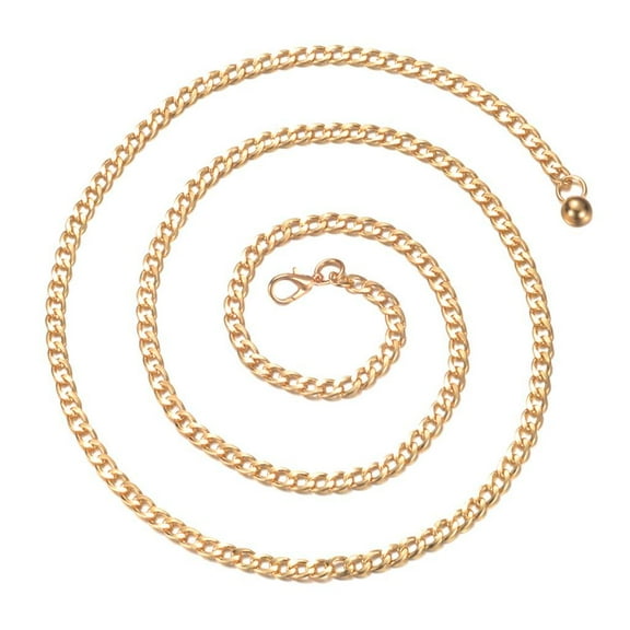 Women Gold Waist Chain Belt Skinny Metal Belt Bikini Decor