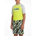 thumbnail image 5 of Reebok Boys Volley Swim Trunks with Elastic Drawstring Waistband and UPF 50+ Protection, Sizes 4-18, 5 of 7