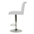 thumbnail image 4 of Poundex Adjustable Height and Swivel Bar Stools  Set of 2, White, 4 of 8