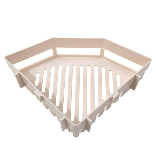 uhnmki Traceless Plastic Bathroom Kitchen Storage Rack Organizer Shower Shelf