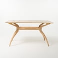 thumbnail image 3 of Noble House Caruso Mid-Century Modern 5 Piece Dining Set, Green Tea and Natural Oak, 3 of 6
