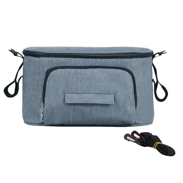 Bolsa organizadora para cochecito, bolsa multifuncional de gran capacidad para cochecito de bebé, bolsa de almacenamiento colgante para cochecito, diseño a prueba de futuro Jadeshay A