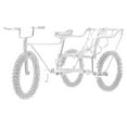 thumbnail image 1 of OUNONA Modèle de Tricycle Rétro Ornement Décoratif en Fil d'Aluminium 1Pcs, 1 of 7