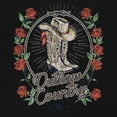 thumbnail image 3 of Outlaw Country Cowgirl Boots And Roses Women's V-Neck T-shirt Western Rodeo Floral Cowgirl Hat Vintage Southern Rustic Tee, 3 of 7