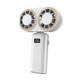 thumbnail image 2 of Ventilador de escritorio ventilador portátil portátil salidas dobles inalámbricas versátiles digitales ventilador de ventilador personal ventilador de, 2 of 8