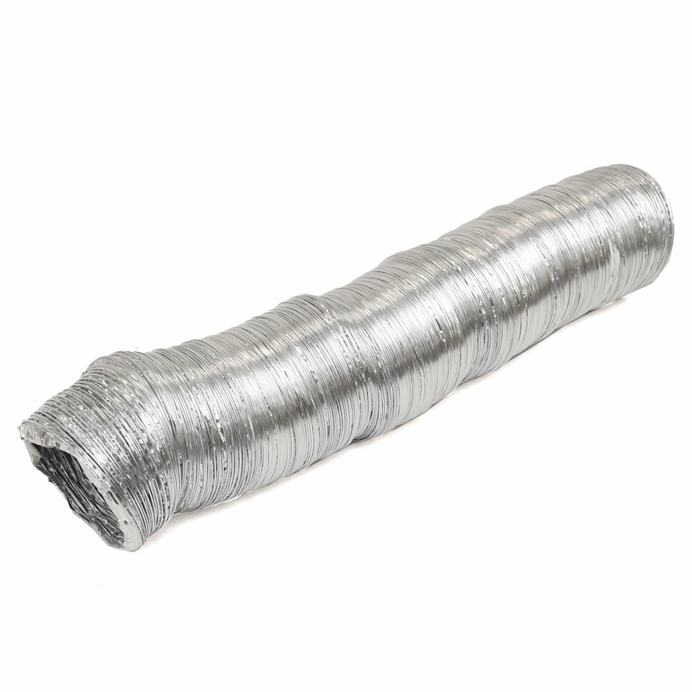 Dundas Jafine Flexible Aluminum Duct - 4 Inch x 25 FT, Silver — Residential Use, Standard Application