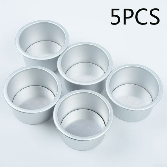 MINGYG UK Stock 5Pcs 2.5 Mini Moule à Gâteau Cuisson Pudding Antiadhésif Moule à Pâtisserie Outil Bricolage