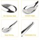 thumbnail image 3 of Cucharas soperas de acero inoxidable, juego de 6 cucharas soperas chinas, cubiertos asiáticos para ramen, wonton, dumplings y fideos., 3 of 7