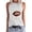Brown, variant on DeHolifer Womens Tank Tops Game Day Casual Printed Lightweight Loose Summer Crewneck Sleeveless Vest Tops Red S