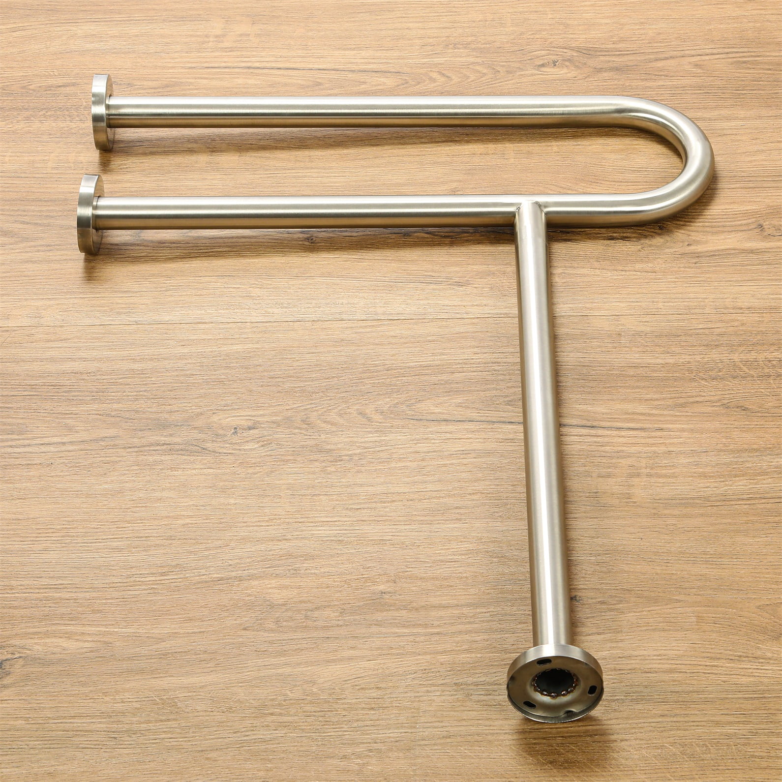 HECASA 24" Grab Bars Toilet Bathtub Handrail 304 Handicap Rails Bathroom Safety Wall Mount Floor Support Assist Bar on Slip Hand Grips for Disabled Elderly Handicapped Pregnant Woman