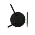 thumbnail image 5 of Scranton 3 Legged Side End Accent Table, 16" Round, Black Metal, Modern, 5 of 7