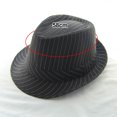 thumbnail image 2 of Sombrero de verano retro a rayas para hombre y mujer, con circunferencia de 56-58 cm, para exteriores, protector solar, estilo jazz, 2 of 5