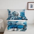 thumbnail image 4 of YST Lion Comforter Set Daisy Flowers Bohemian Decor, Queen, (2 Count), 4 of 5