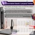 thumbnail image 2 of shiyou-20PCS Pen Leash for Clipboard - Anti-Lose Elastic Tether, Plastic Retractable Coil Strap, Stylus Lanyard for Touchscreen, Clipboard Pen Leash & Coil Set, 2 of 4