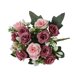 thumbnail image 4 of Peones Flores Artificiales Rosa de Seda Y Ramo de Peones para Decoraciones de Boda Del Hogar, Guía de la Flor de Mano de la Ruta Decoración de la Pared, 4 of 7