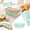 Green, variant on Square Baking Pan for Oven, Small Bread Loaf Pan, Non-Stick Carbon Steel Bakeware for Homemade Bread, 7.56x2.17 inches