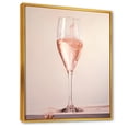 thumbnail image 2 of Designart "Resonant Roses: Pink Champagne Harmony" Champagne Floater Framed Canvas Prints, 2 of 5