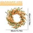 thumbnail image 3 of SMKE Wreath For Front Door,15" Pink Floral Wreath – Versatile Accent For Thanksgiving,Home & Outdoor Wall Decor,Spring Wildflower Wreath,Faux Floral Wreath For Front Door Farmhouse And Wall Decor, 3 of 9