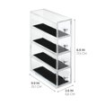 thumbnail image 2 of Jewelry organizer, with 4 drawers for watches, necklaces, rings, etc, anti-scratch, Plastic, Transparent, 2 of 6