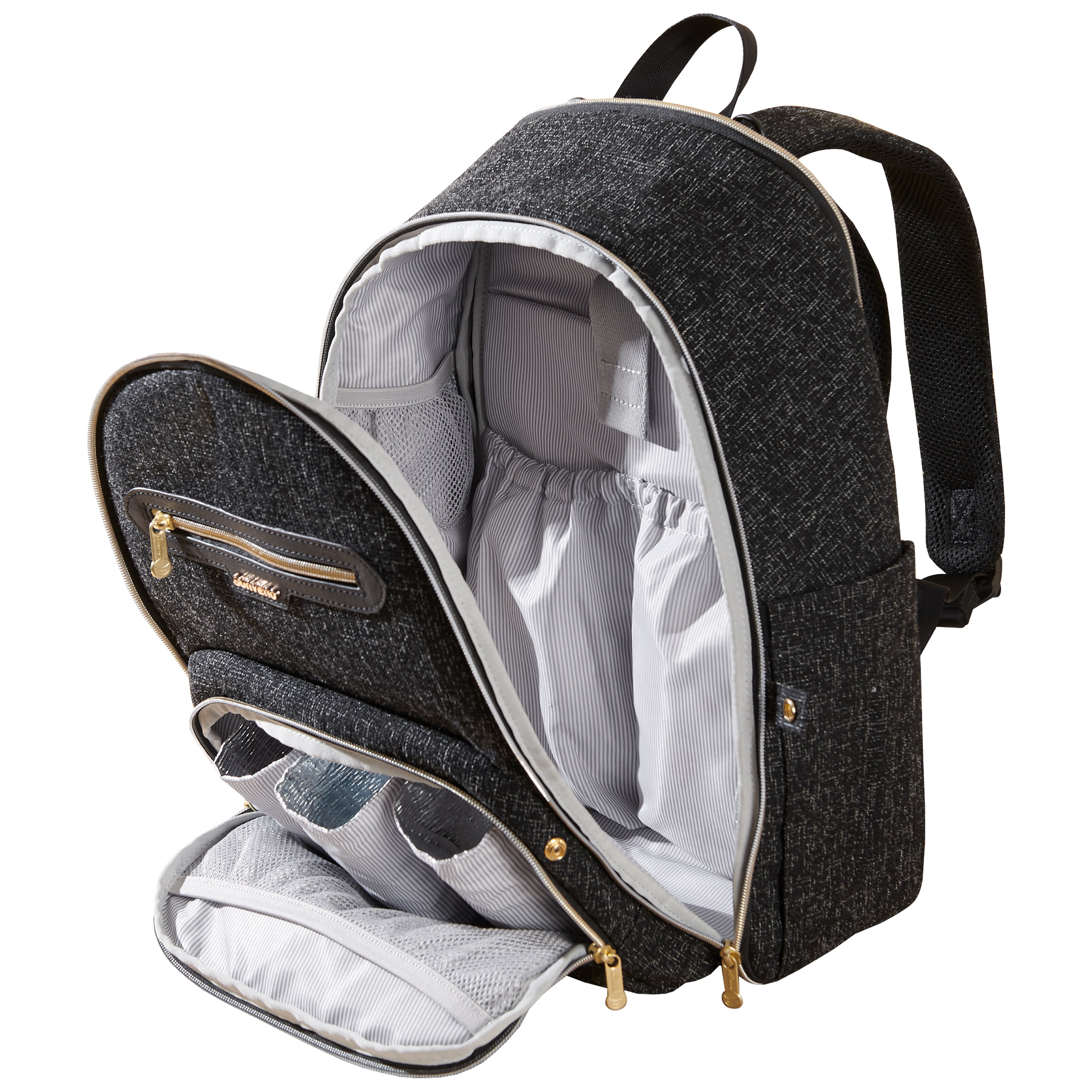 Sunveno Foldable Diaper Backpack, Wide Opening, Large Back Pack, Disposable Diaper Bags