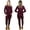 Maroon, variant on Womens 2-Piece Waffle Thermals Set | Long Sleeve Shirt, Pants | Long Johns Waffle Thermal Underwear Base Layer Set for Cold Weather (White, XX-Large)