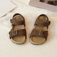 thumbnail image 4 of WAYUTE Girls' Sandals Fashionable Strap Flat Sole Shoes Hook and Loop Beach Shoes for Big Kids and Youth Walking Summer Outdoor, 4 of 4